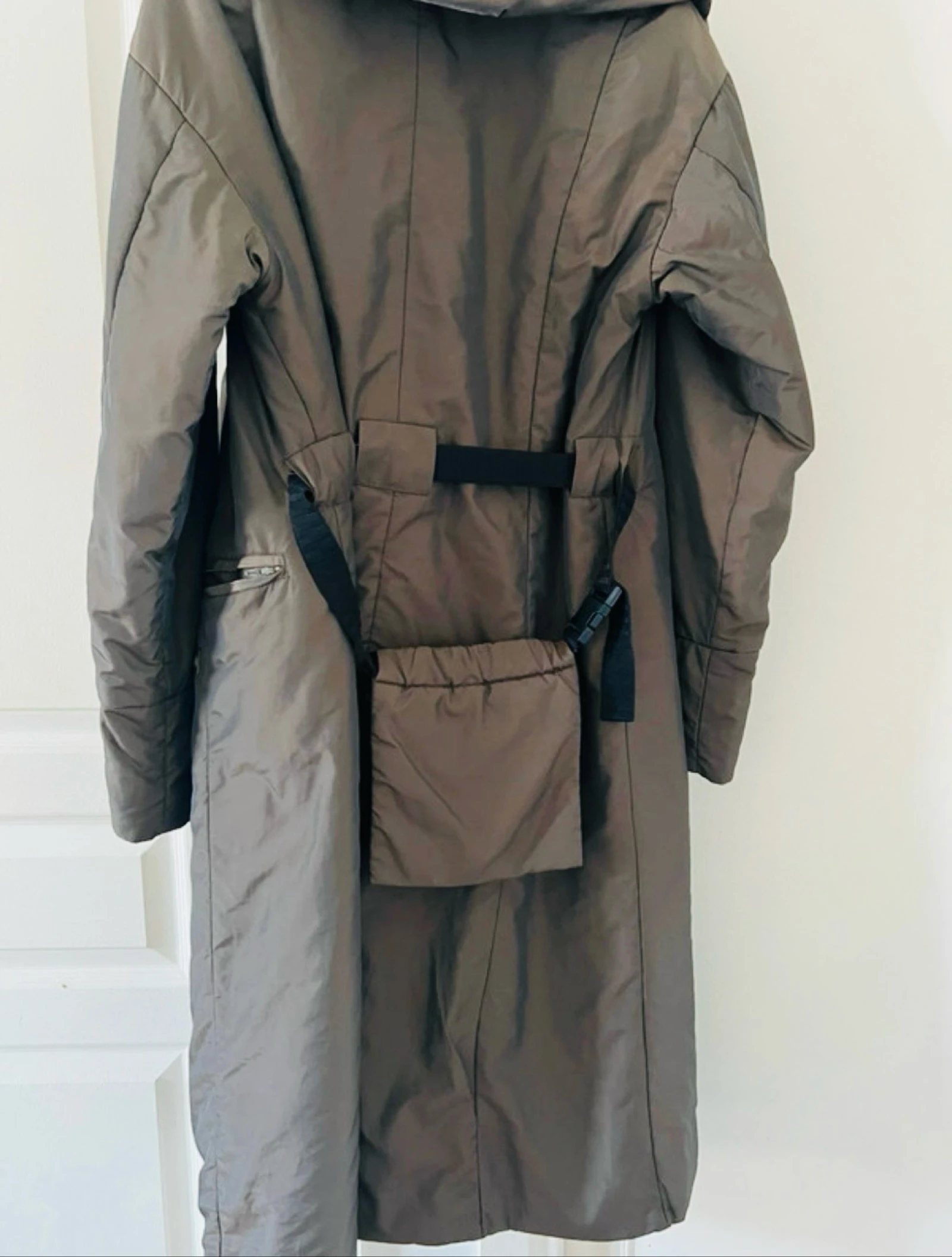 La Fée Maraboutee long khaki puffer jacket – photo 6